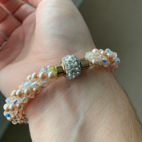 Handmade Swarovski crystal bracelet - Picture 6 of 7